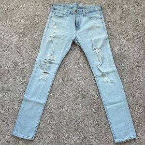 AG Adriano Goldschmied “The Dylan” AG-ED DENIM Light Blue Skinny Jeans